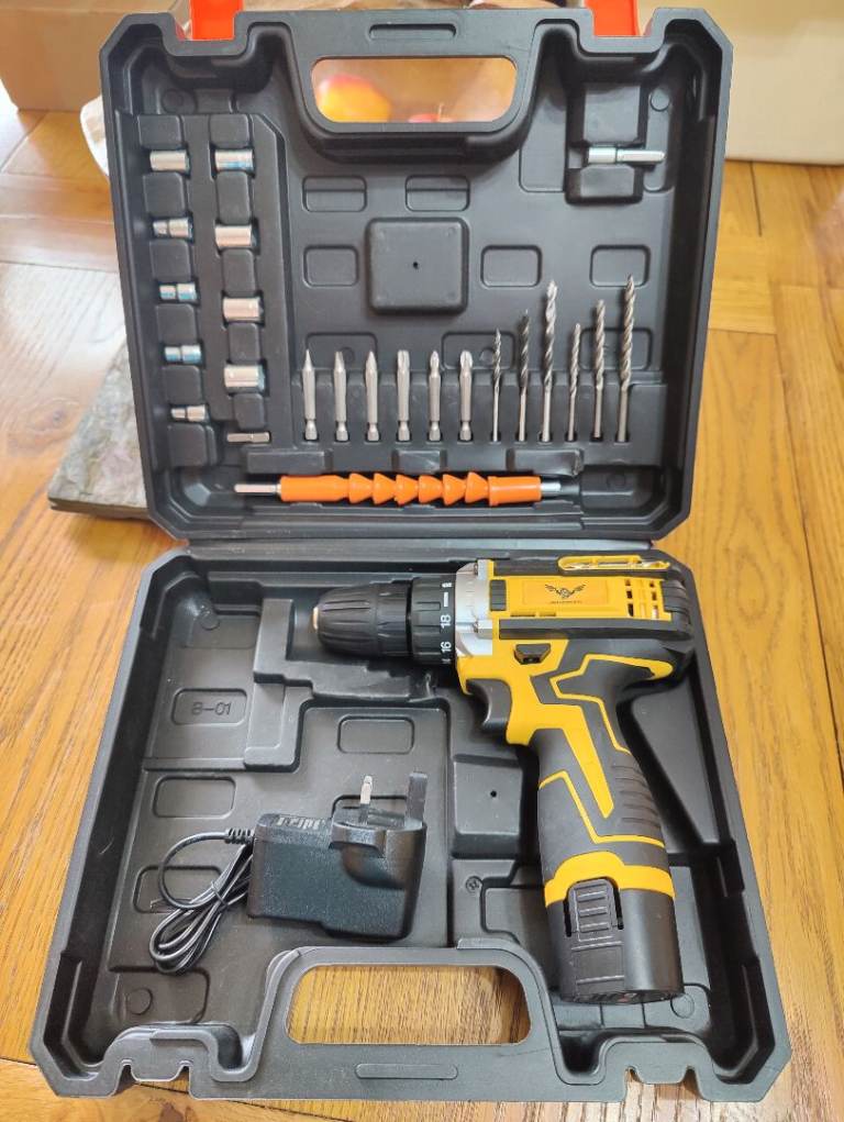 12v cordless drill screwdriver and accessories 