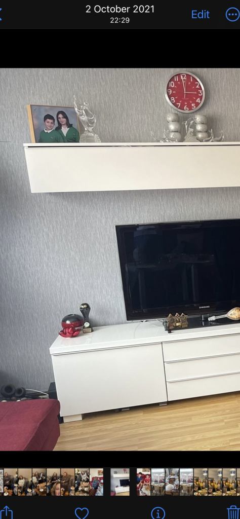 TV bench & storage combination 