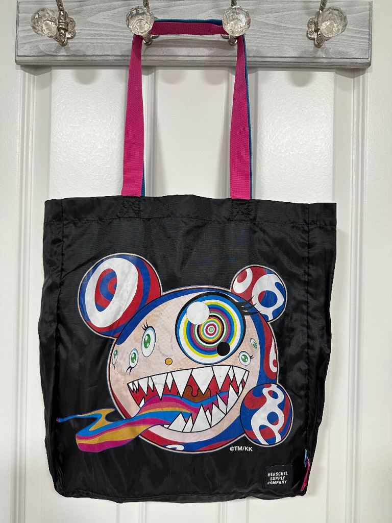 Rare Takashi Murakami x Herschel "Mr. DOB" Tote Bag