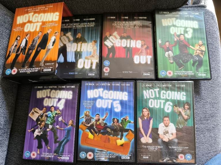 Not Going Out (Lee Mack) Seasons 1-5 box set plus season 6 (sealed) DVDs