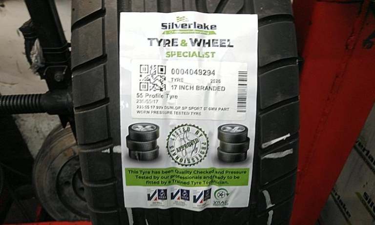 235 55 17 99v Dunlop Sp Sport 07 6mm Part Worn Pressure Tested Tyre