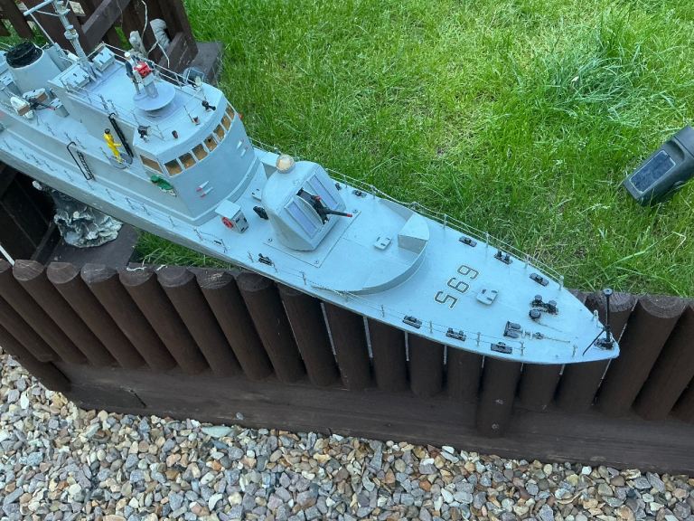 Rc boat ship model USS Crockett warship Gunboat frigate radio remote controlled project