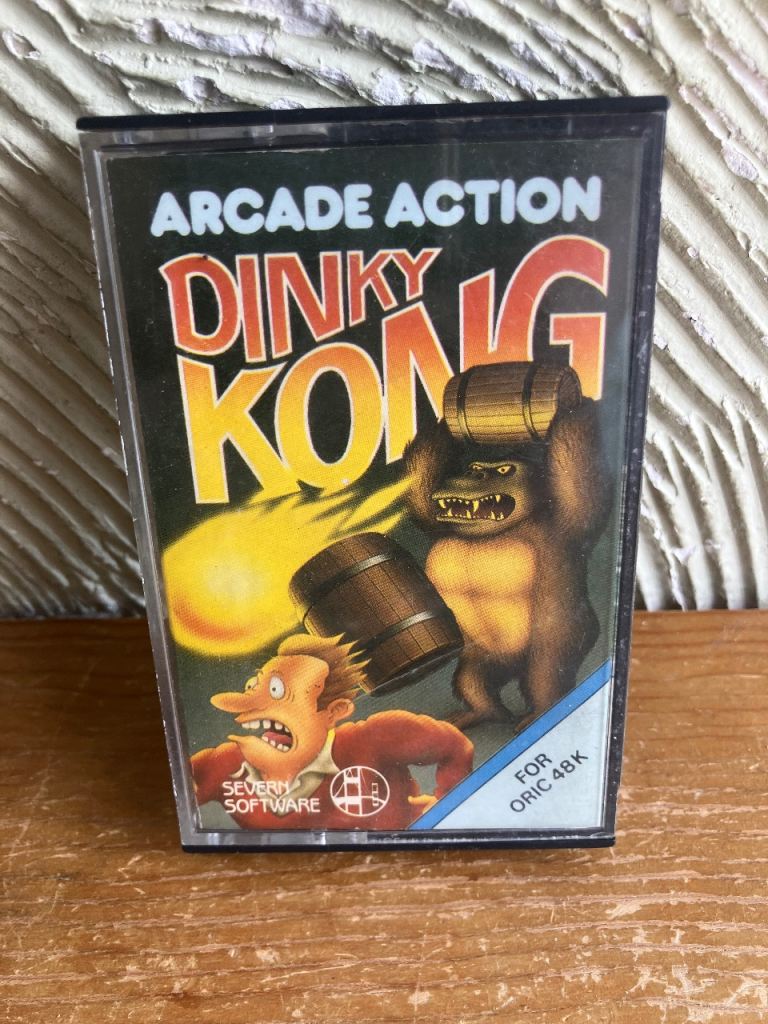 Dinky Kong for Oric 48K - Vintage Arcade Action Game