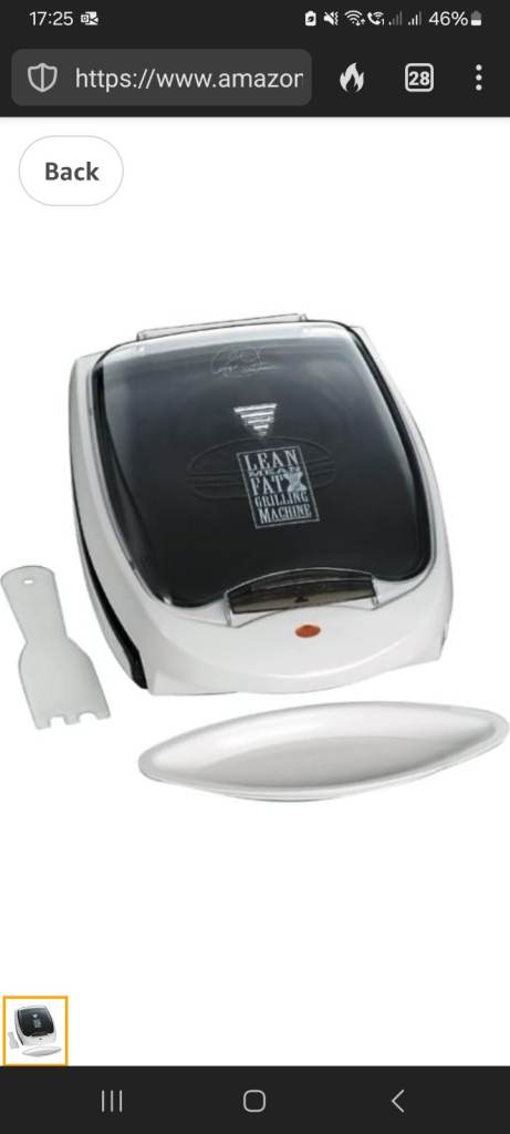 George Foreman GR20BWWHT Family Size Grill with Bun Warmer