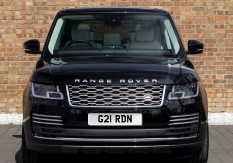 G21 RDN Gordon Private Number Plate Registration Reg Cherished Personalised
