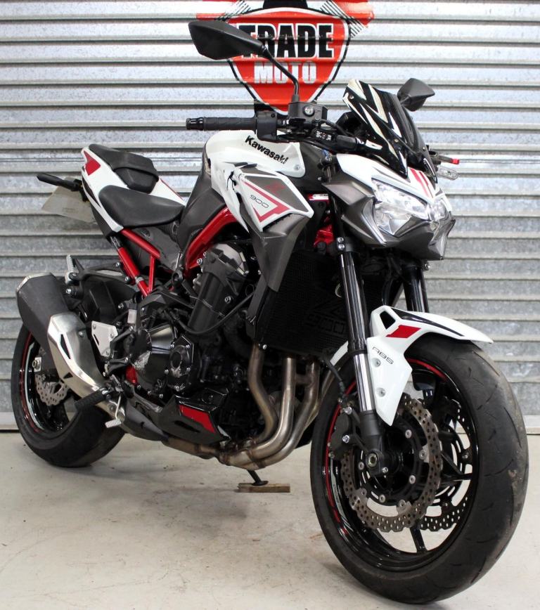 2022 22 KAWASAKI ZR 900 Z900 ABS TRADE SALE PROJECT NEEDS ENGINE CAT N 6K WHITE