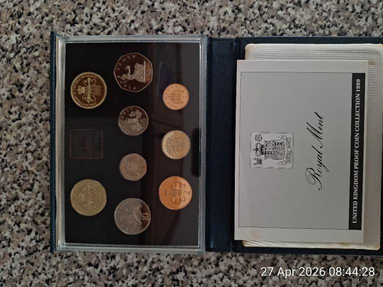 1989 british proof coin set collection kingslynn only