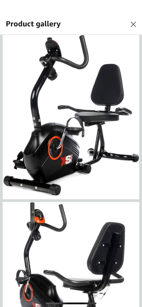 XS Sports Recumbent Exercise Bikr