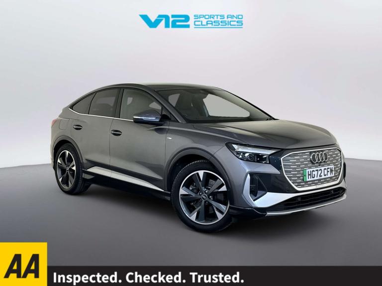 2022 Audi Q4 e-tron 50 S line Sportback 5dr Electric Auto quattro 82kWh (299 ps) SUV Electric Aut...