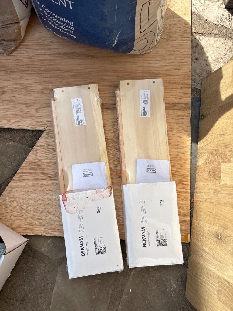 Free x 2 sealed ikea spice racks 