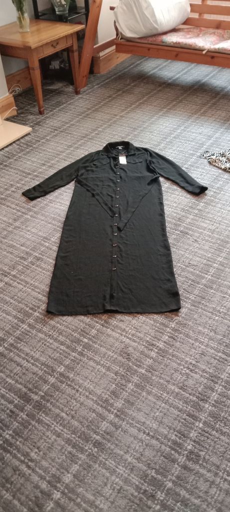 NEW Black Long Sleeve Shirt Dress - Still has Tags!