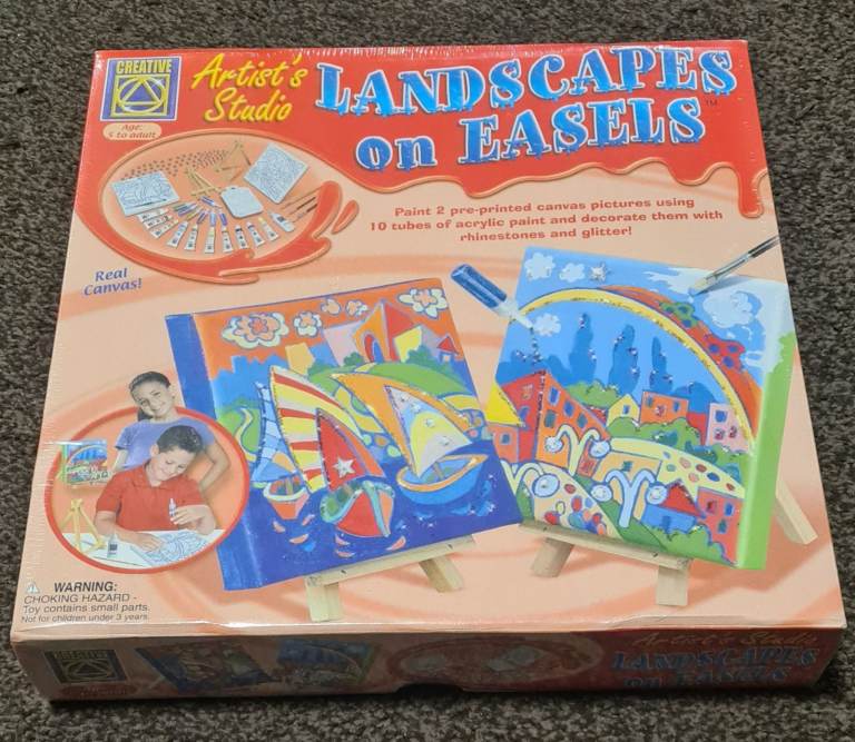 Creative Artist's Studio Landscapes On Easels