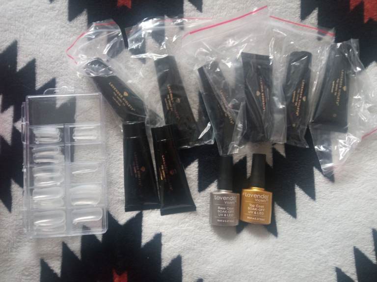 Nail gel kit UV lamp included