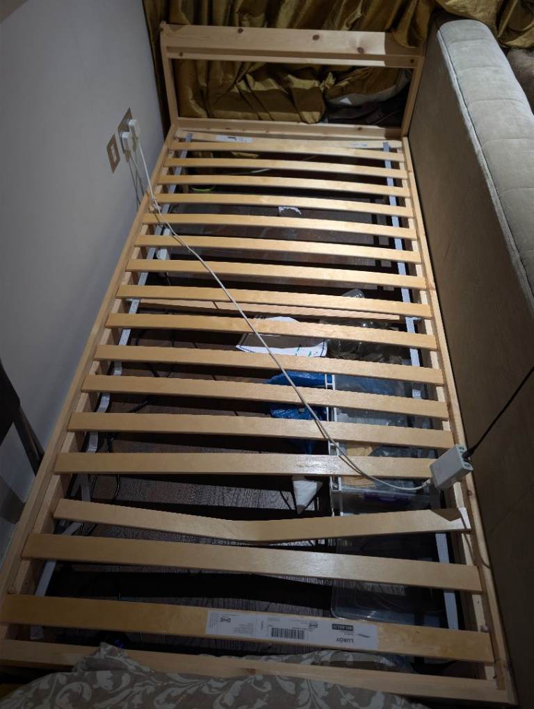 Free IKEA Single Bed Frame with Slats and Mattress