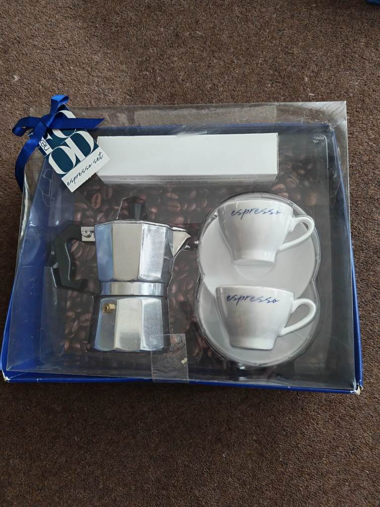 Stove top Espresso coffee maker percolator set