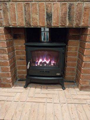 Tiger coal effect iron Gas Stove (Black)