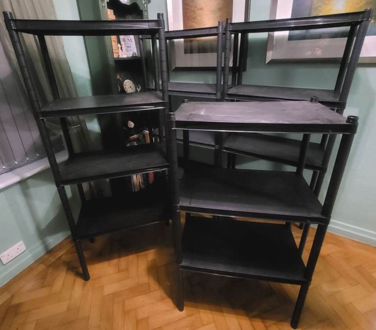 Storage Shelving 4 Plastic Click Together Units