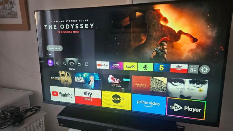 JVC 43 inch fire tv and JVC soundbar with built in subwoofer