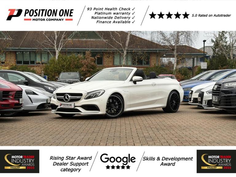 2017 Mercedes-Benz C Class 4.0 C63 V8 BiTurbo AMG (Premium) Cabriolet 2dr Petrol SpdS MCT Euro 6 ...
