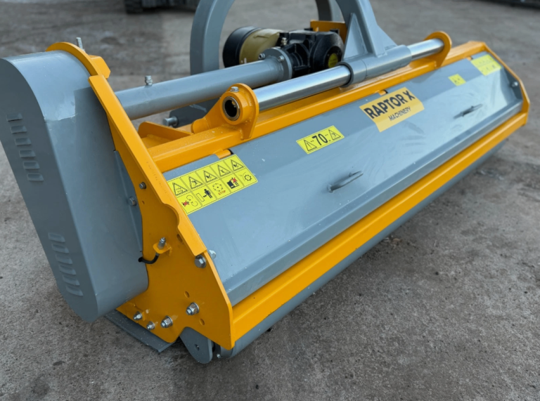 RAPTOR X Heavy Duty 220 PTO Flail Mower Side shift (Hammer Flails) tractor - Hydraulic Side Shift 