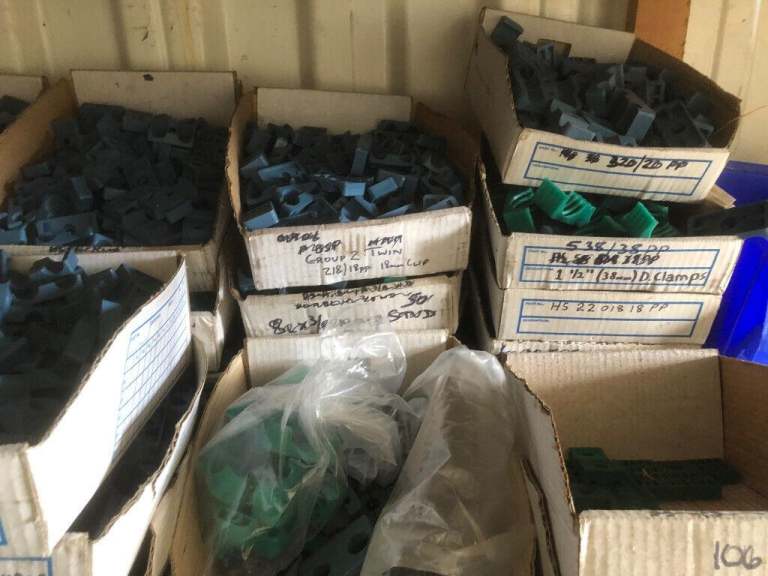  Hydraulic Tube Plastic Pipe Clamp Job Lot Weld Plate Metal Stauff Single Twin OD