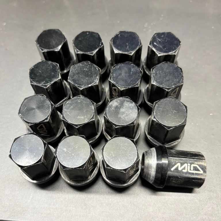 16 Used Duralumin Rays MID Japanese M12x1.25 Lightweight Wheel Lug Nuts