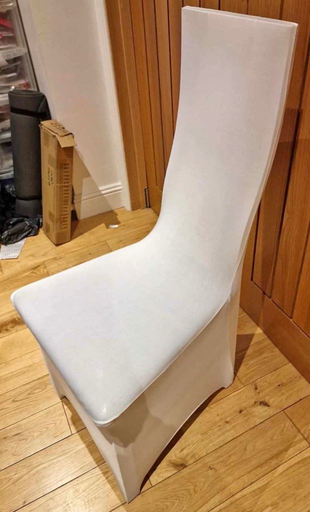 50 white stretchy chair covers