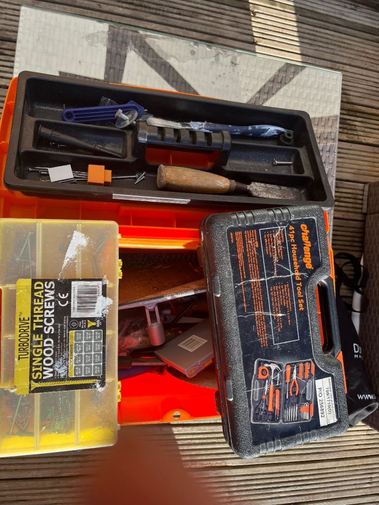 DIY Tool Kit Bundle - Job Lot of Hand Tools, Hardware & Storage Cases