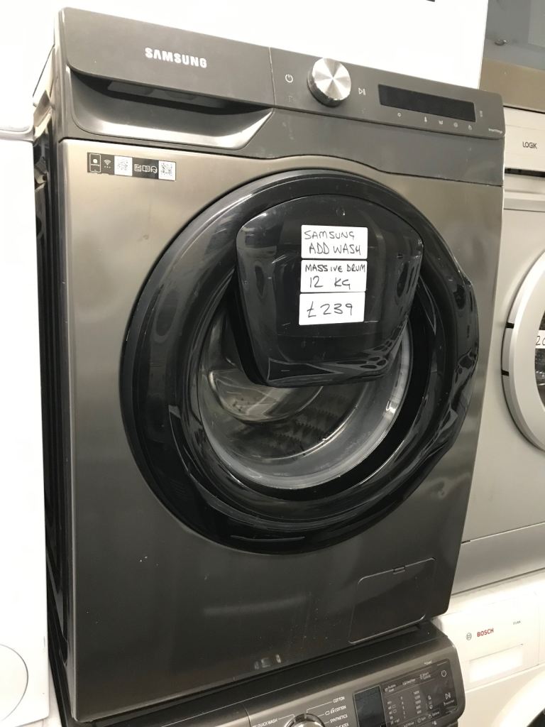 SAMSUNG WASHING MACHINE WITH MASSIVE 12KG DRUM , ADD WASH £239