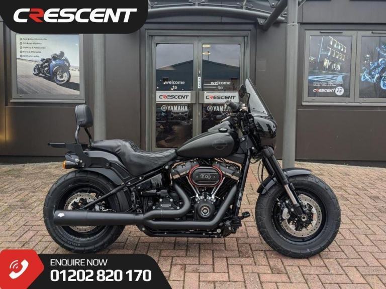 HARLEY-DAVIDSON FXFBS FAT BOB 114 2019 - V&H 2 INTO 1 PIPE - FAIRING - SERVICED