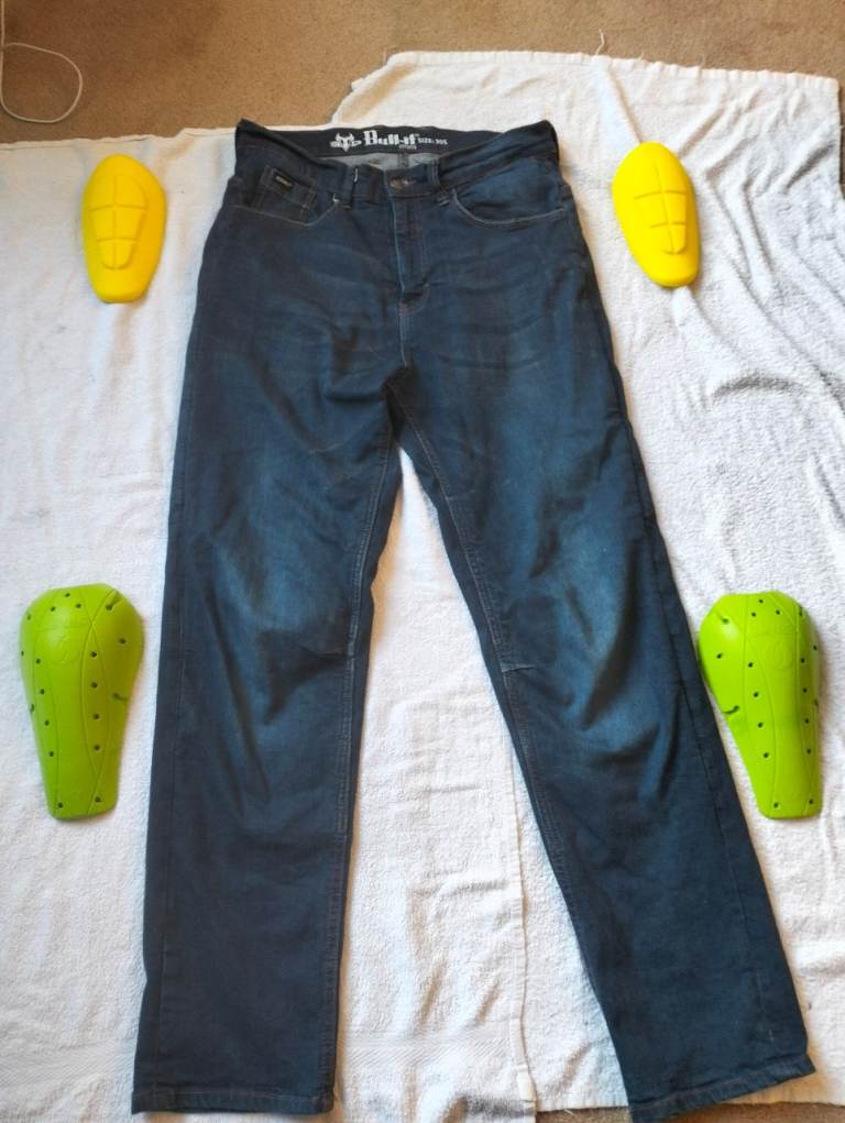 Bull-It Mens 17 SR6 CE Denim Motorcycle Jeans Blue (30) 32" W   Leg 31"