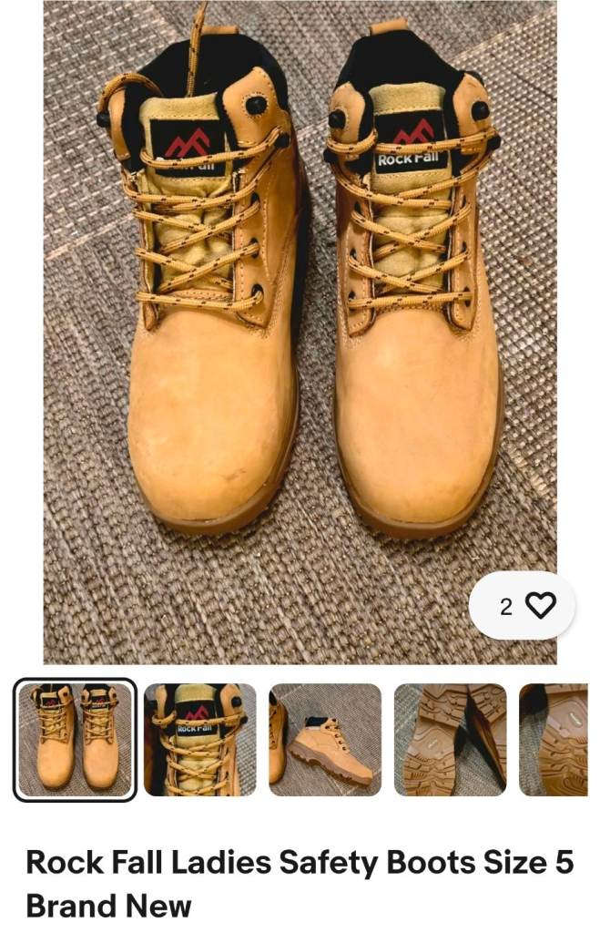 BNWT Ladies Rockfall Safety Boots Size 5