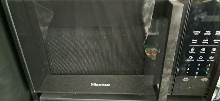 Hisense touch control microwave 
