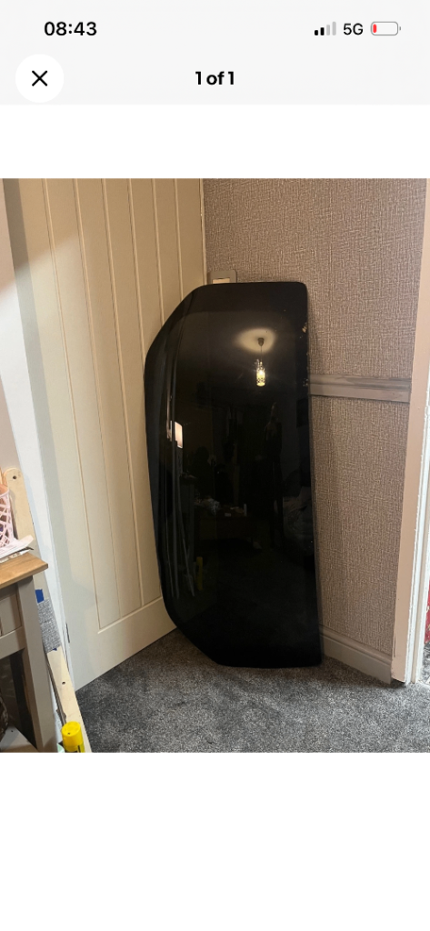 mk8 transit custom barn door glass
