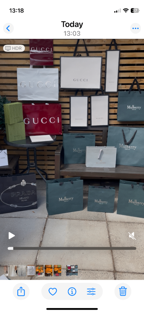 Gucci designer carrier bags (and more)