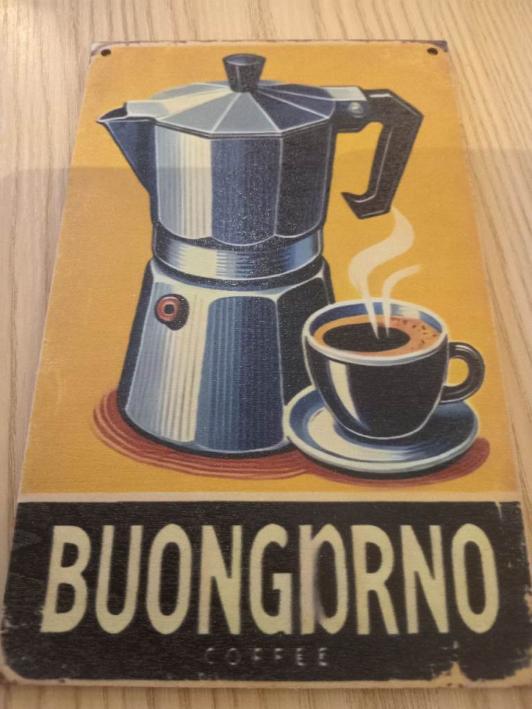 Small italian coffee sign 