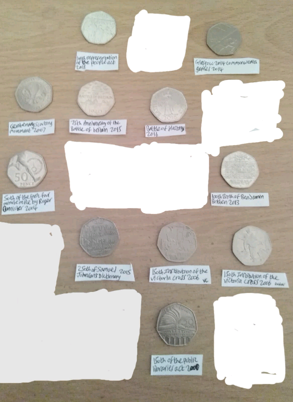 Rare collectors limited edition 50p fifty pence coins