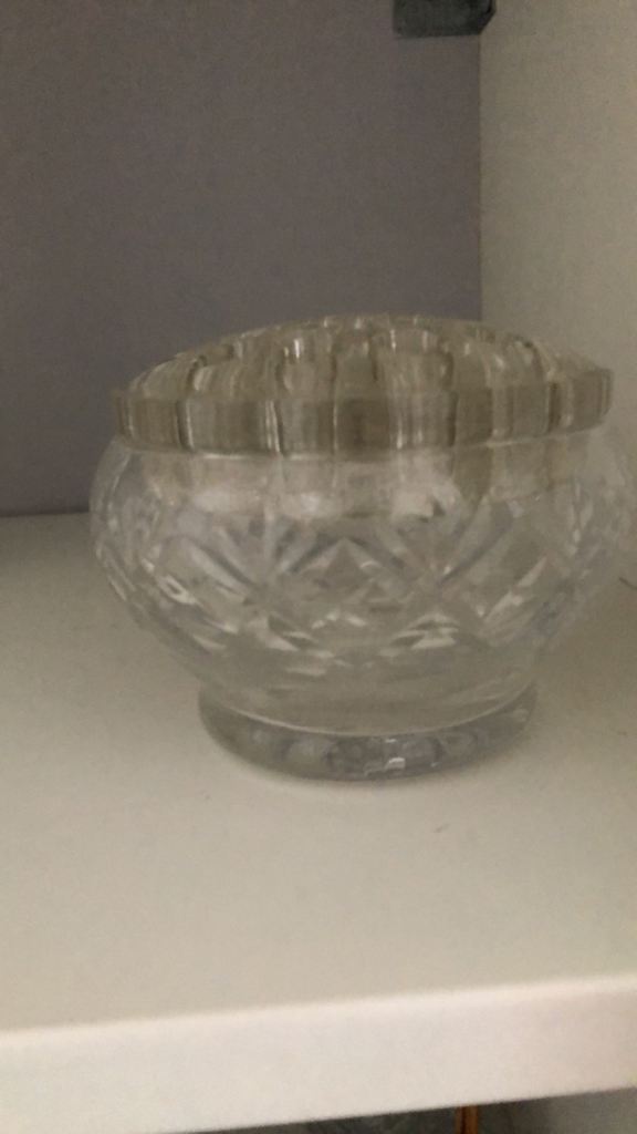 Cut glass Rose Bowl