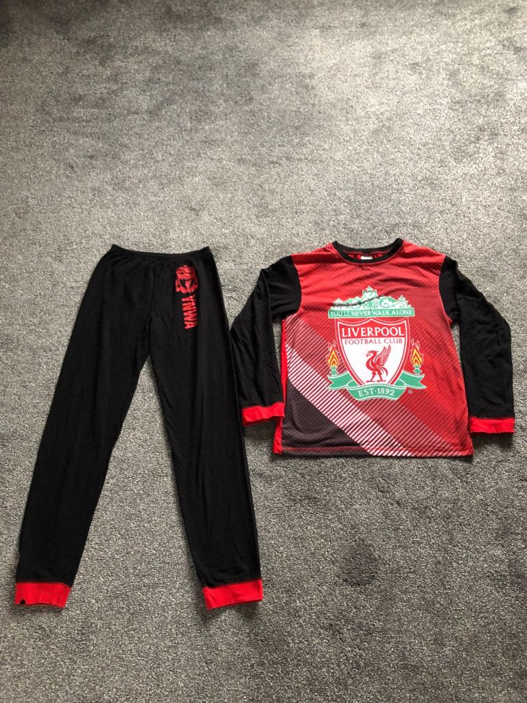 LFC Liverpool Football Club pyjamas age 13 to 14 YNWA
