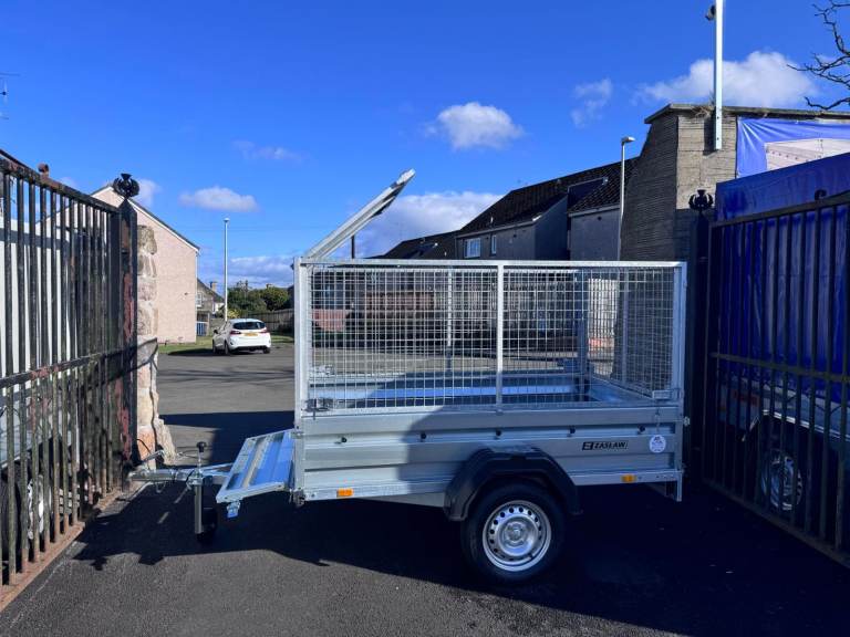 Brand new Zaslaw 205SU 7ft x 4ft single axle tipping trailer with 80cm mesh