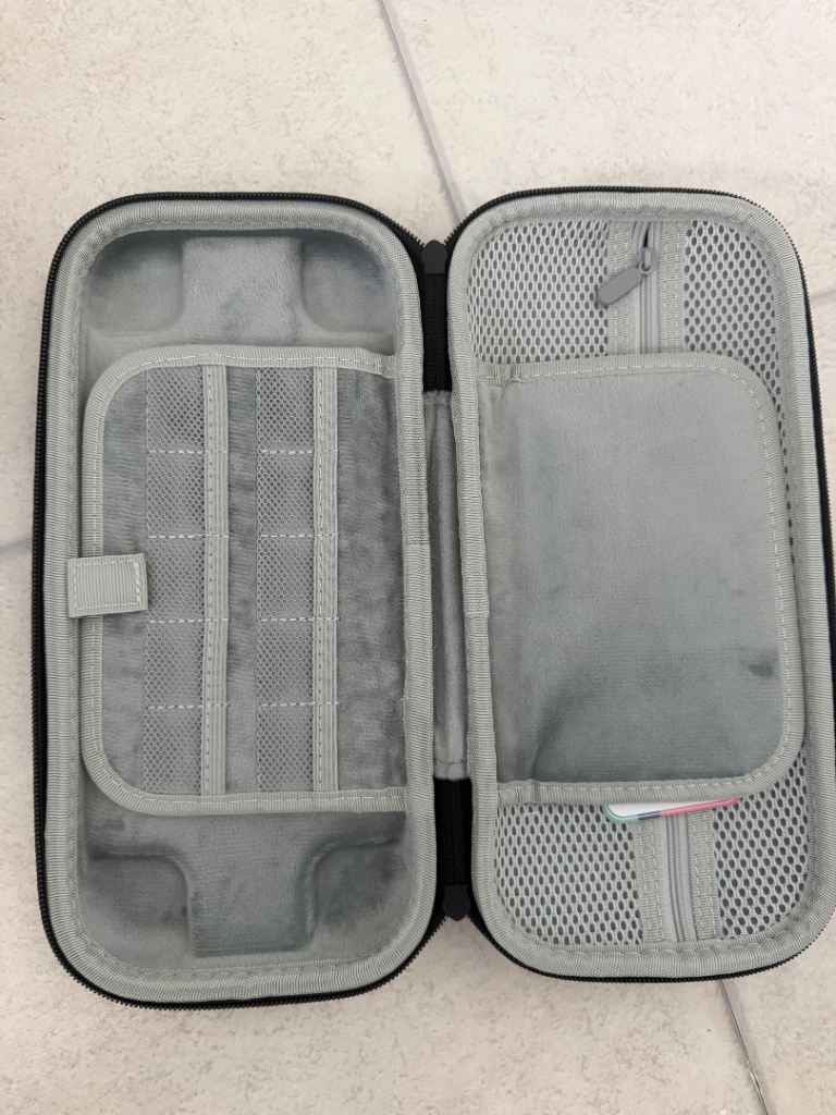 Black Gaming Console Carry Case - Good Condition