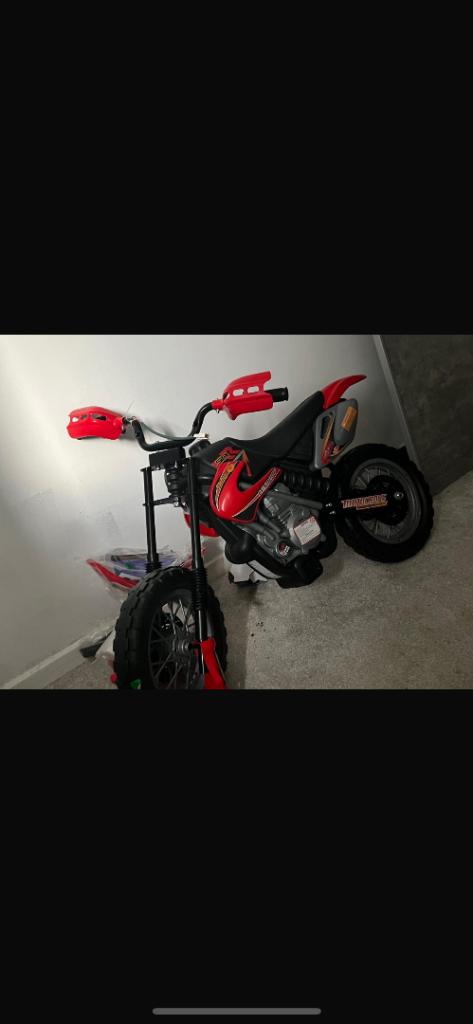 Upto 7 years ride on motorbike 6V