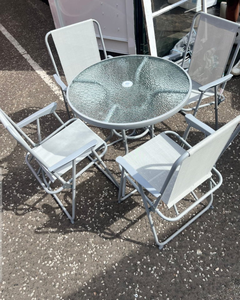 Garden table and chairs