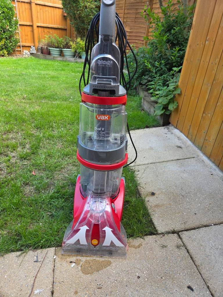 Vax Dual V Carpet Cleaner – Red, Good Condition