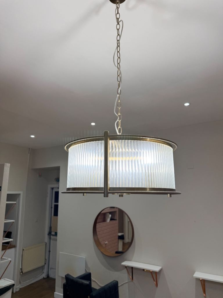 Ceiling pendant light from next gold art deco 