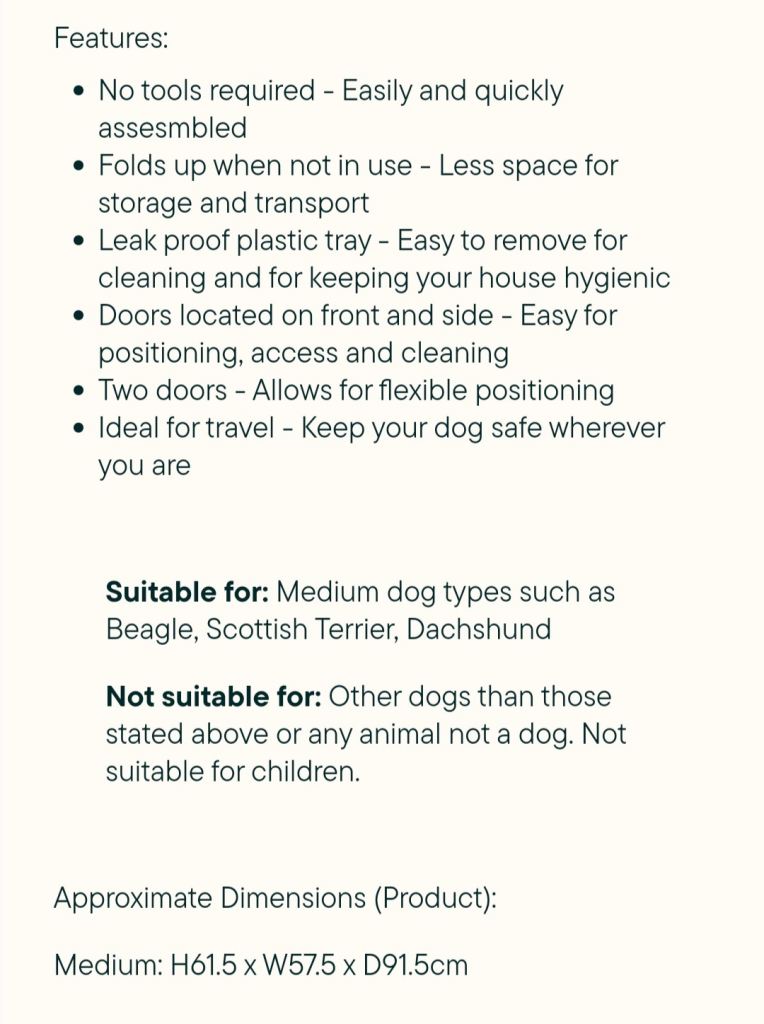 Medium Dog Crate - Pets at Home