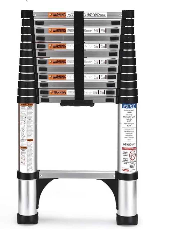 Telescopic ladder (12.5 foot).