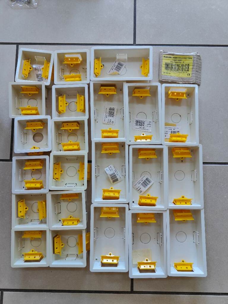 Appleby 1 and 2 Gang Dry Lining Electrical Boxes 