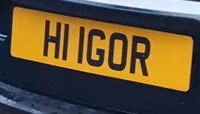 image for car registration number