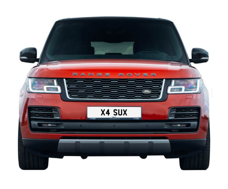 X4 SUX FOR SUE cherished number plate personalised private registratio
